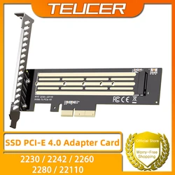 TEUCER Adaptador M.2 NVMe a PCIe 4.0 x4/x8/x16
