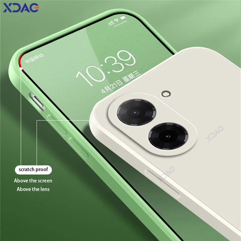 Funda de lujo para teléfonos móviles Xiaomi POCO C71, protección de cámara POCOC71, funda de moda, funda de armadura de silicona líquida cuadrada suave - imagen 4