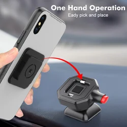 Soporte de Coche Adhesivo 360° para Móvil y GPS
