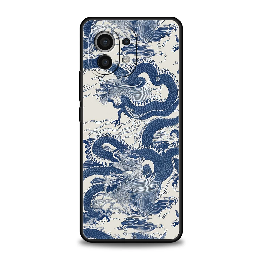 Funda de teléfono para Xiaomi 15 14 13 12 Lite 14T 13T 12T Pro Poco X7 X6 X5 X4 X3 NFC F7 Ultra F6 Pro funda suave dragón - imagen 4