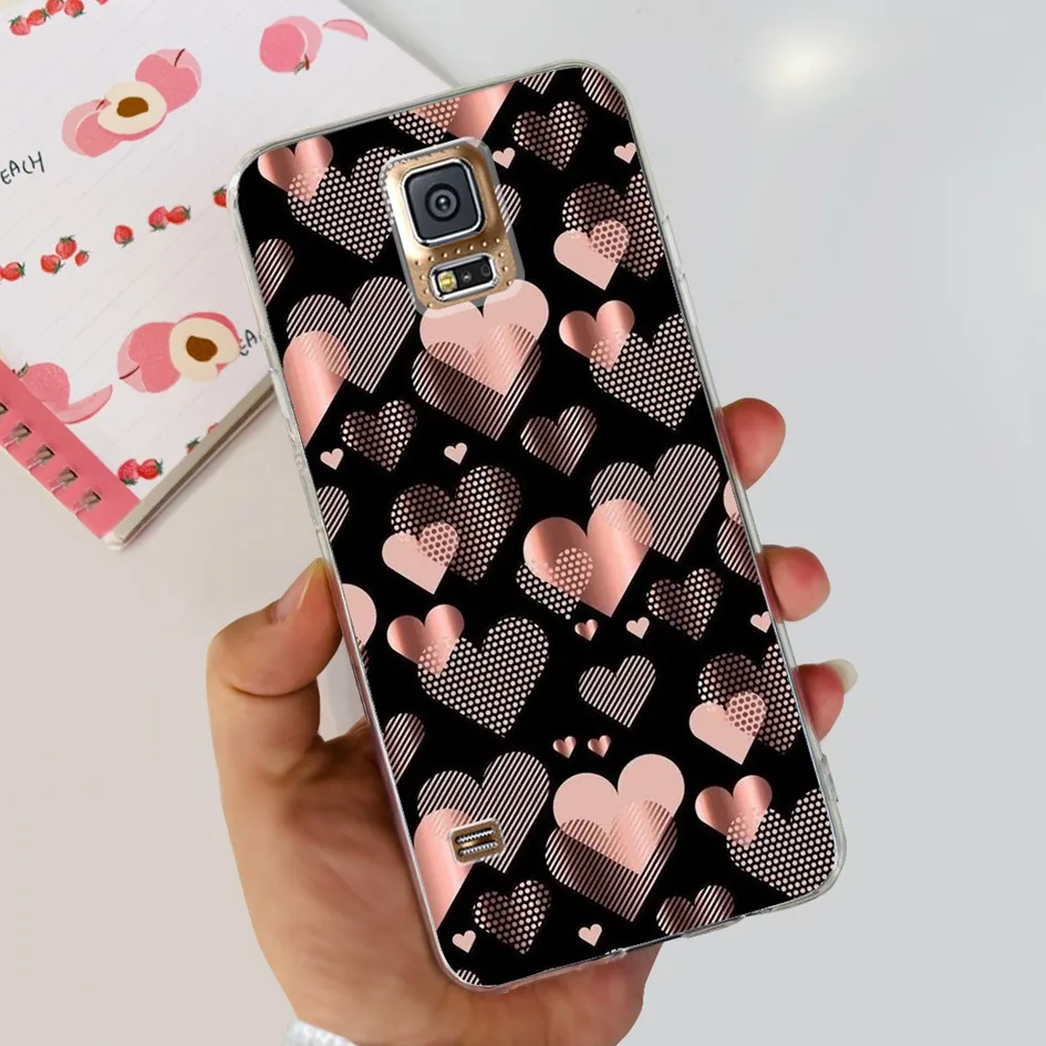 Para Samsung S5 funda bonita de dibujos animados de silicona suave funda trasera de teléfono para Samsung Galaxy S5 S 5 i9600 TPU parachoques en Galaxy S5 Neo Capa - imagen 2