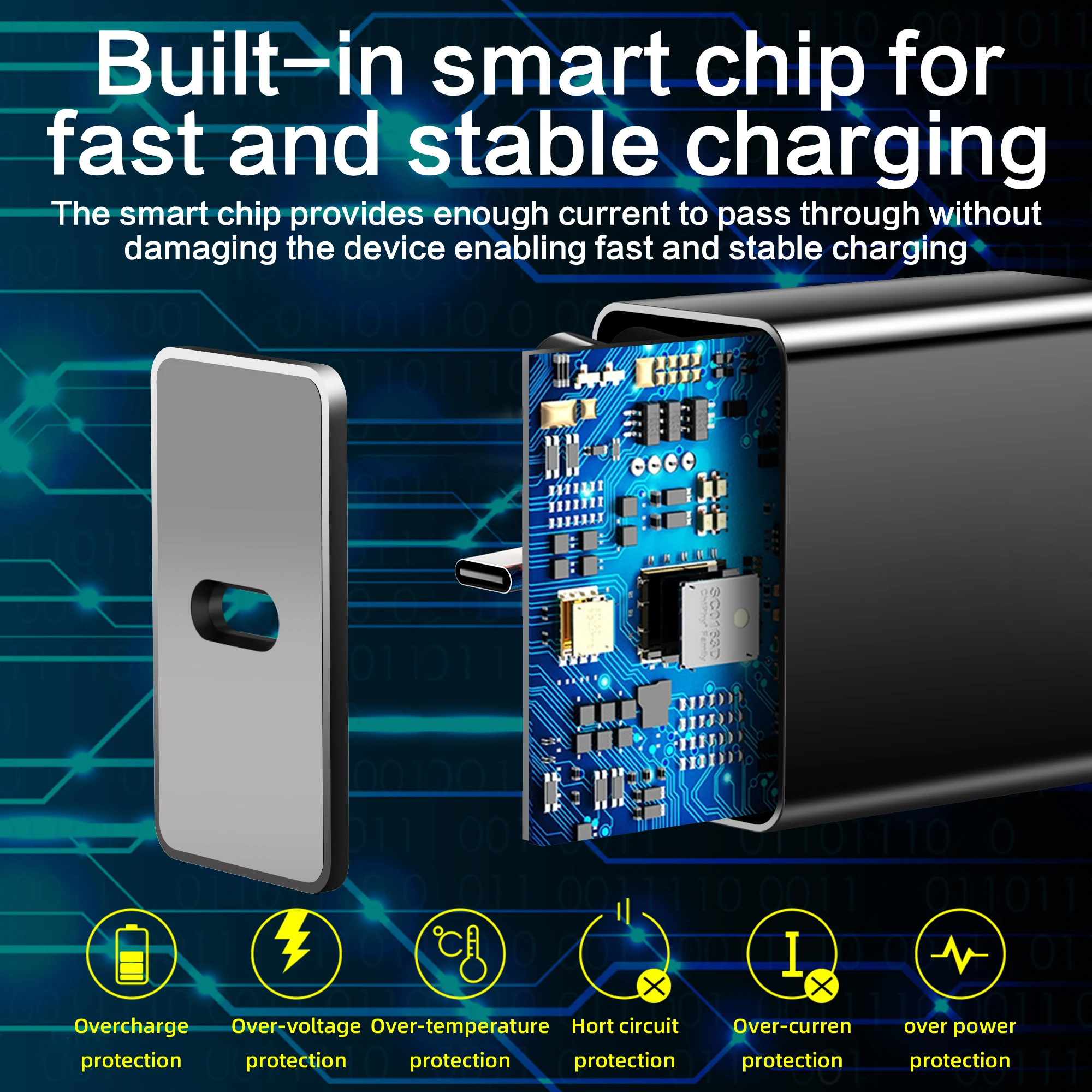 Cargador de pared rápido PD USB-C de 45W para Samsung S24 S23 S22 S21 Plus Note 10 20 Ultra A53 A54 A55 A73 5A Cable de carga rápida tipo C - imagen 3