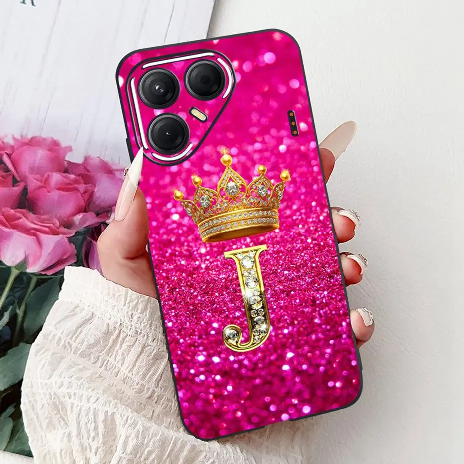 Funda de teléfono con letras a la moda para Tecno Pova 7 (LJ7) / Pova 7 Pro (LJ8) / Pova 7 Ultra (LJ9), parachoques de cubierta trasera de silicona suave TPU - imagen 2