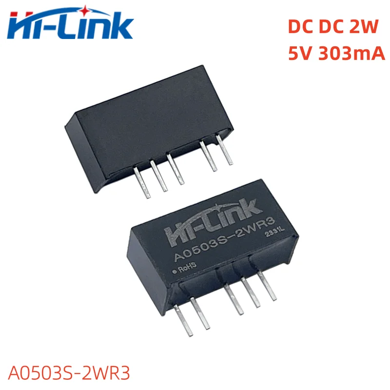 Mini módulo de fuente de alimentación inteligente para el hogar, hi-link, DCDC, 2W, A0503S-2WR3, A0509S, A0512S, A0515S, 5V a 3,3 V/9V/12V/15V, 2 unidades por lote - imagen 3