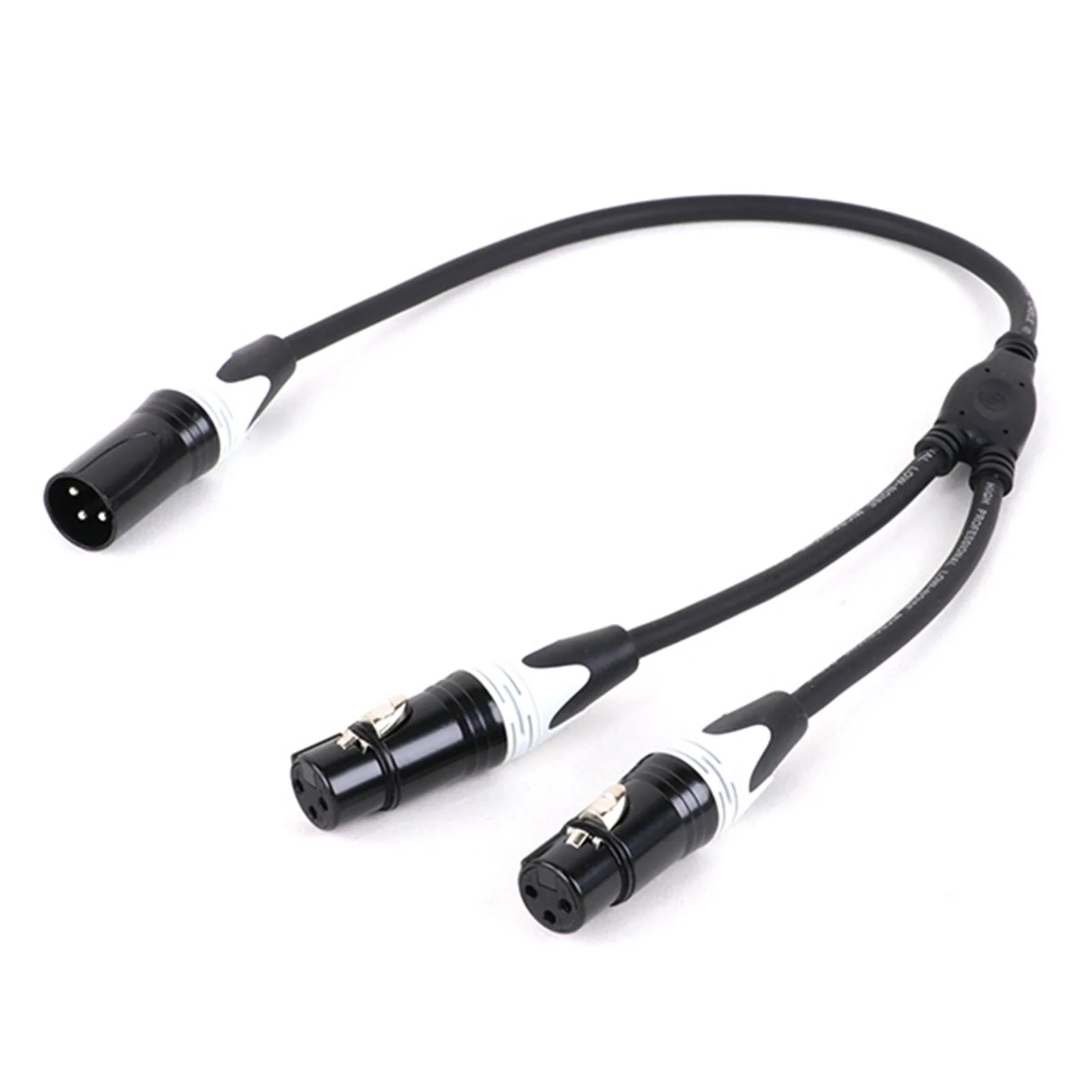 Cable de micrófono divisor en Y para juegos de Audio profesionales, conector XLR hembra/macho a 3 pines, doble macho/hembra, 0,3 M, 0,5 M, 3 pines, 1 unidad - imagen 4