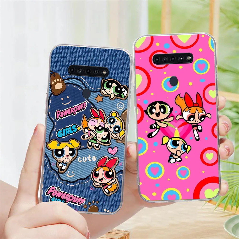 BD-61 The PPowerpuff Girls funda transparente para LG K50S K50 K61 G8 THINQ5 V40 V50 K40 ThinQ Q60 K51S G8x K40S K41S Q61 V60 - imagen 4