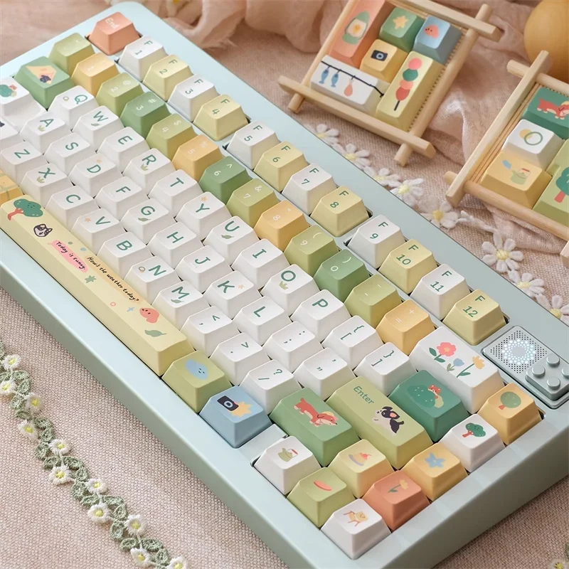 Teclas PBT originales con perfil Cherry URE, teclas con temática multielemento, teclas de teclado mecánico de sublimación de cinco lados personalizadas - imagen 3