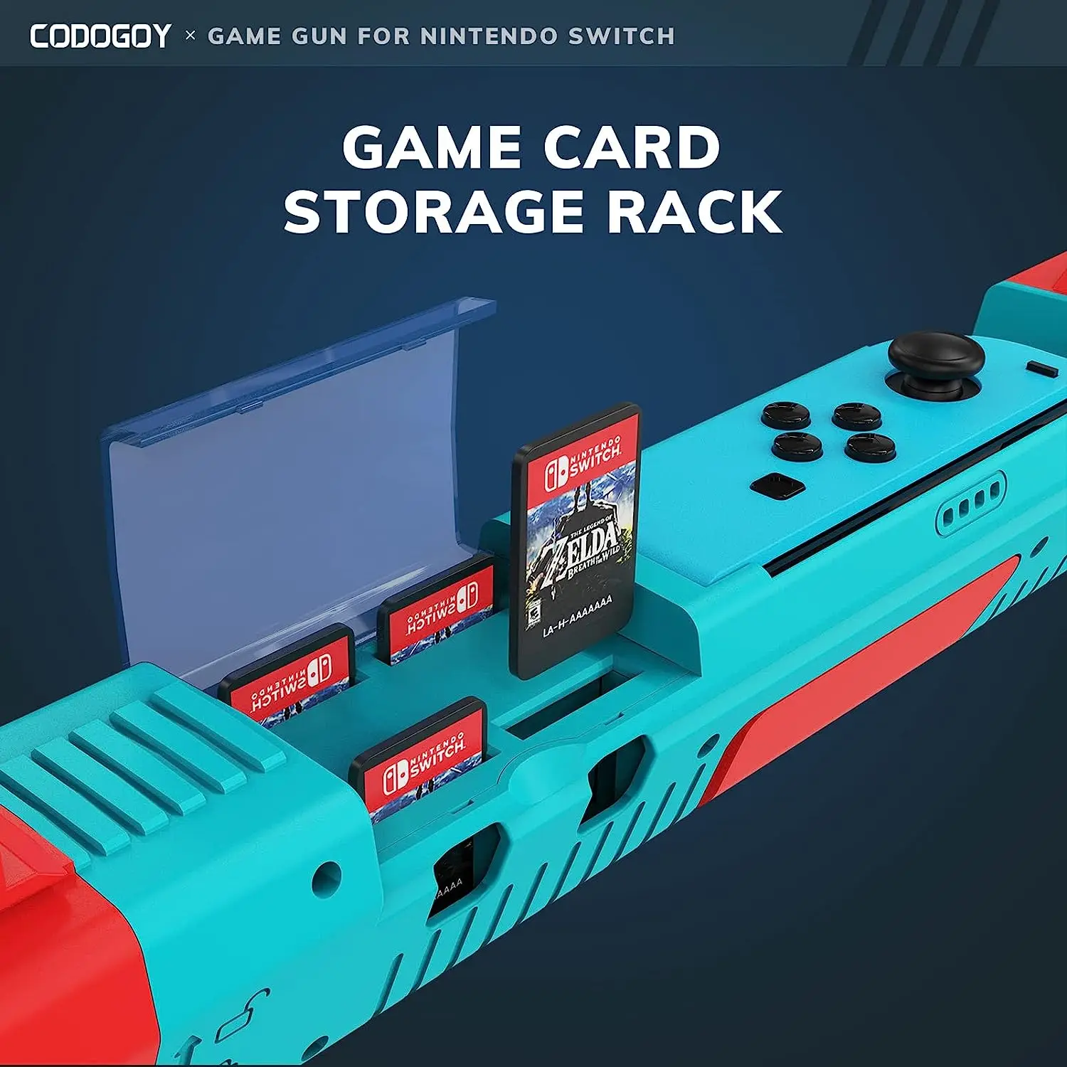 Controlador de pistola de juego de disparo, Compatible con Switch/Switch OLED Joy-Con, controlador de movimiento de agarre manual para juego de disparo, 1 ud. - imagen 5