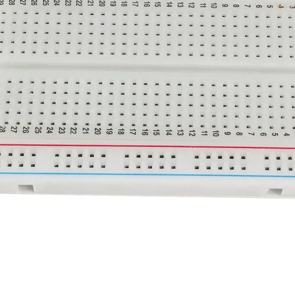 Placa de pruebas de 400 puntos, prototipo sin soldadura, PCB, prueba de placa de pan, desarrollo de línea Dupont, placa de pan DIY, blanco transparente para arduino - imagen 4