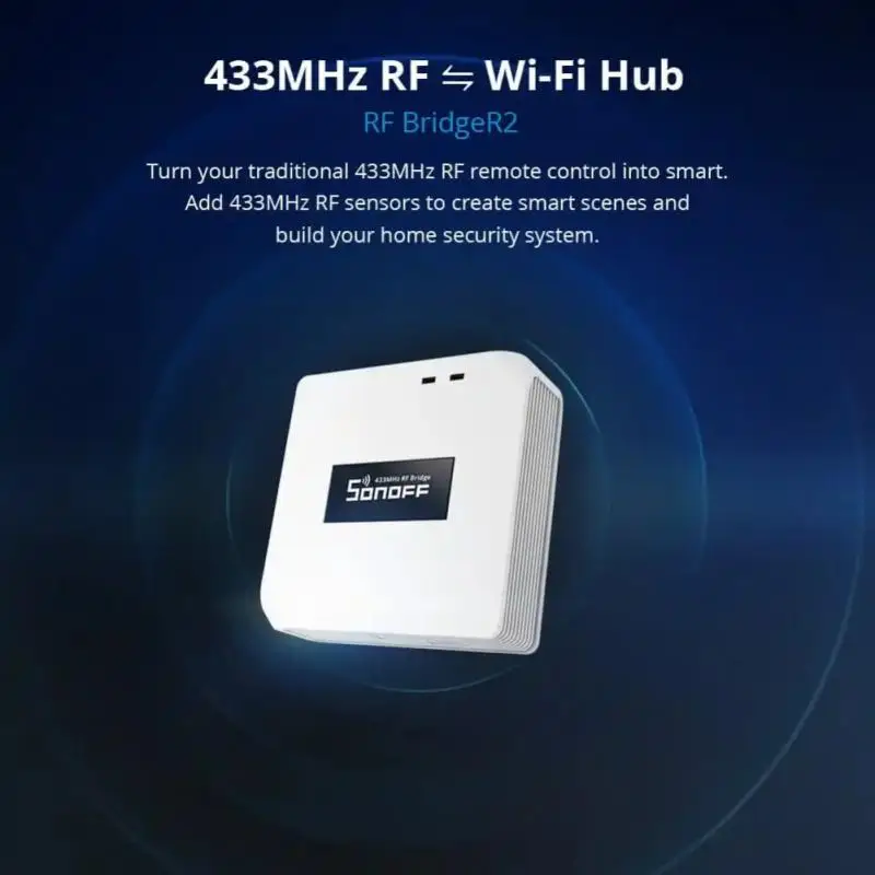 SONOFF RF BridgeR2 433 Hub inteligente inalámbrico eWeLink Gateway centro de Control de hogar inteligente funciona con Alexa Google Alice SmartThings - imagen 2