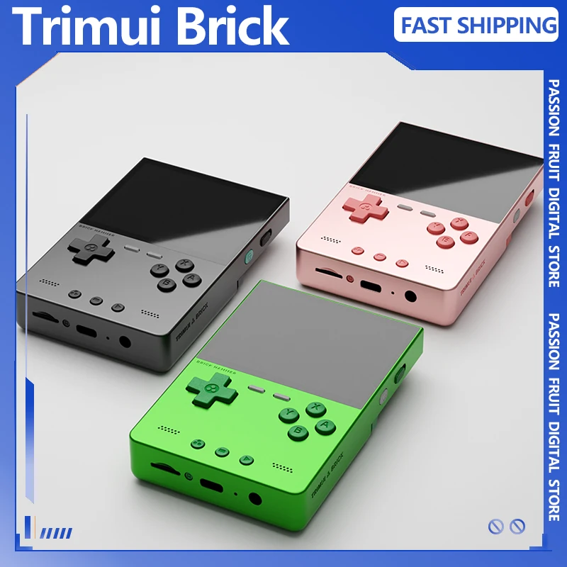 Trimui-consola de juegos portátil con martillo de ladrillo, pantalla IPS de 3,2 pulgadas, 1024x768, 3000mAh, máquina de juego Retro de código abierto de Metal, regalos