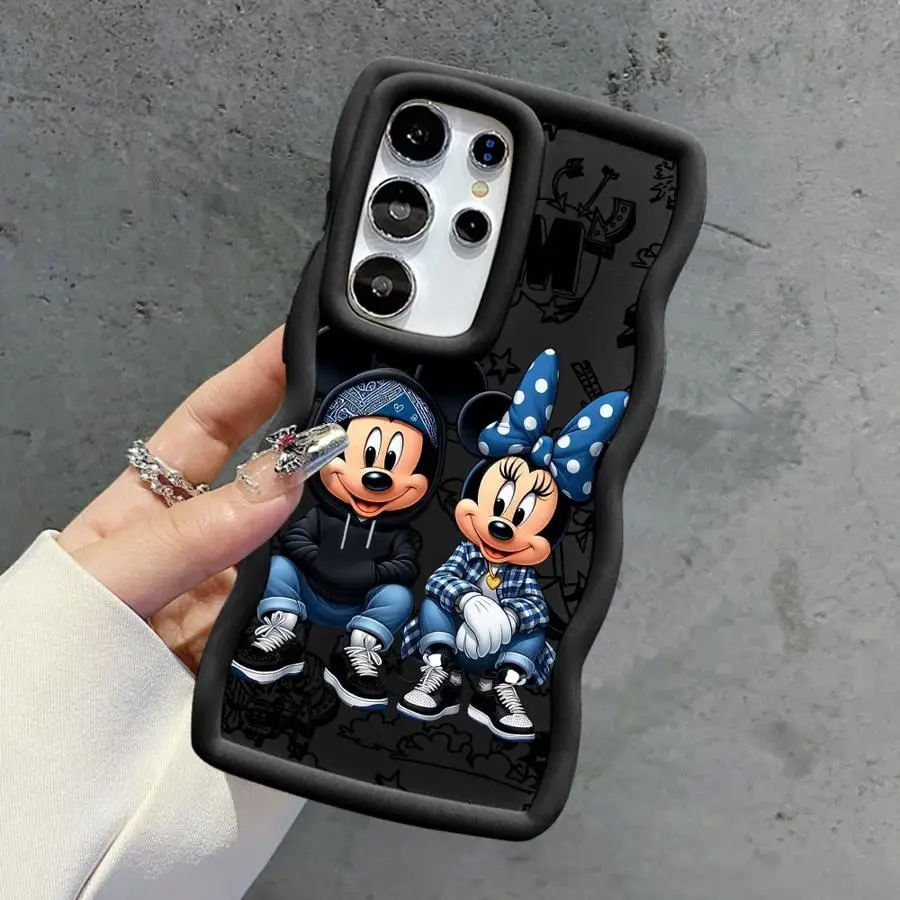 Funda suave de TPU para Samsung Galaxy S20 S21 FE S24 S23 Plus S25 S22 Ultra Love Disney Mickey Minnie - imagen 2