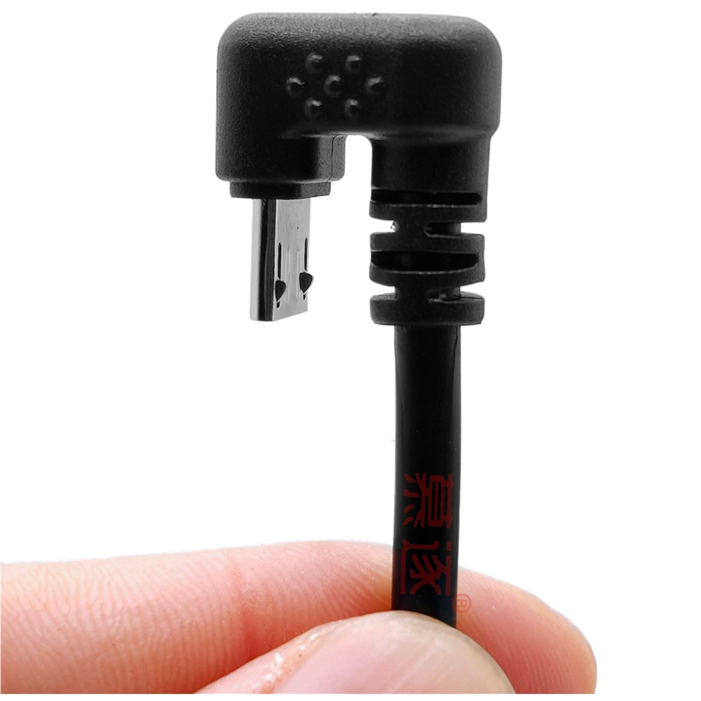 0,25 M Ullenbogen 90 grados Android práctico micro USB universal daten kabel Teléfono inteligente ladeel - imagen 2