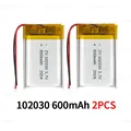 102030-600mAh  2PCS