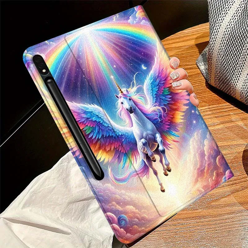 Caballo colorido arte Popular para Samsung Galaxy Tab S9 S10 S6 S7 S8 FE Plus Lite pulgadas funda plegable para tableta - imagen 2