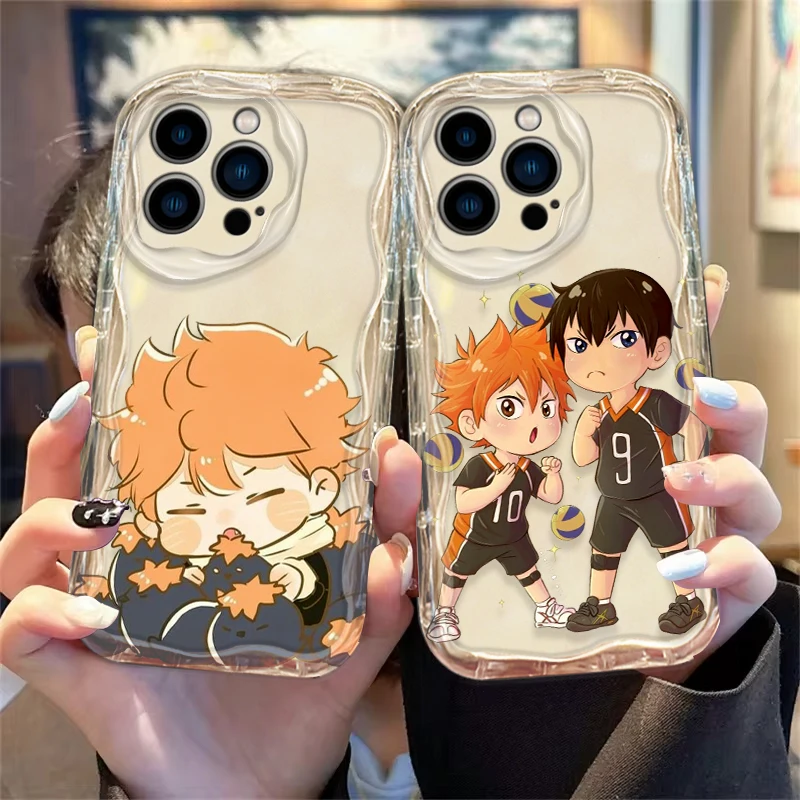 Funda Haikyu Hinata Shoyo para Apple iPhone 15 14 13 12 11 Pro X XR XS Max Plus 8 7 Plus SE Wave Oil funda de teléfono