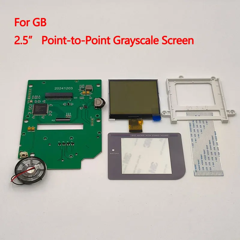 Pantalla de 2,5 pulgadas en escala de grises adecuada para Gameboy GB DMG LCD Fácil de instalar. No es necesario cortar abrir la cáscara. - imagen 2