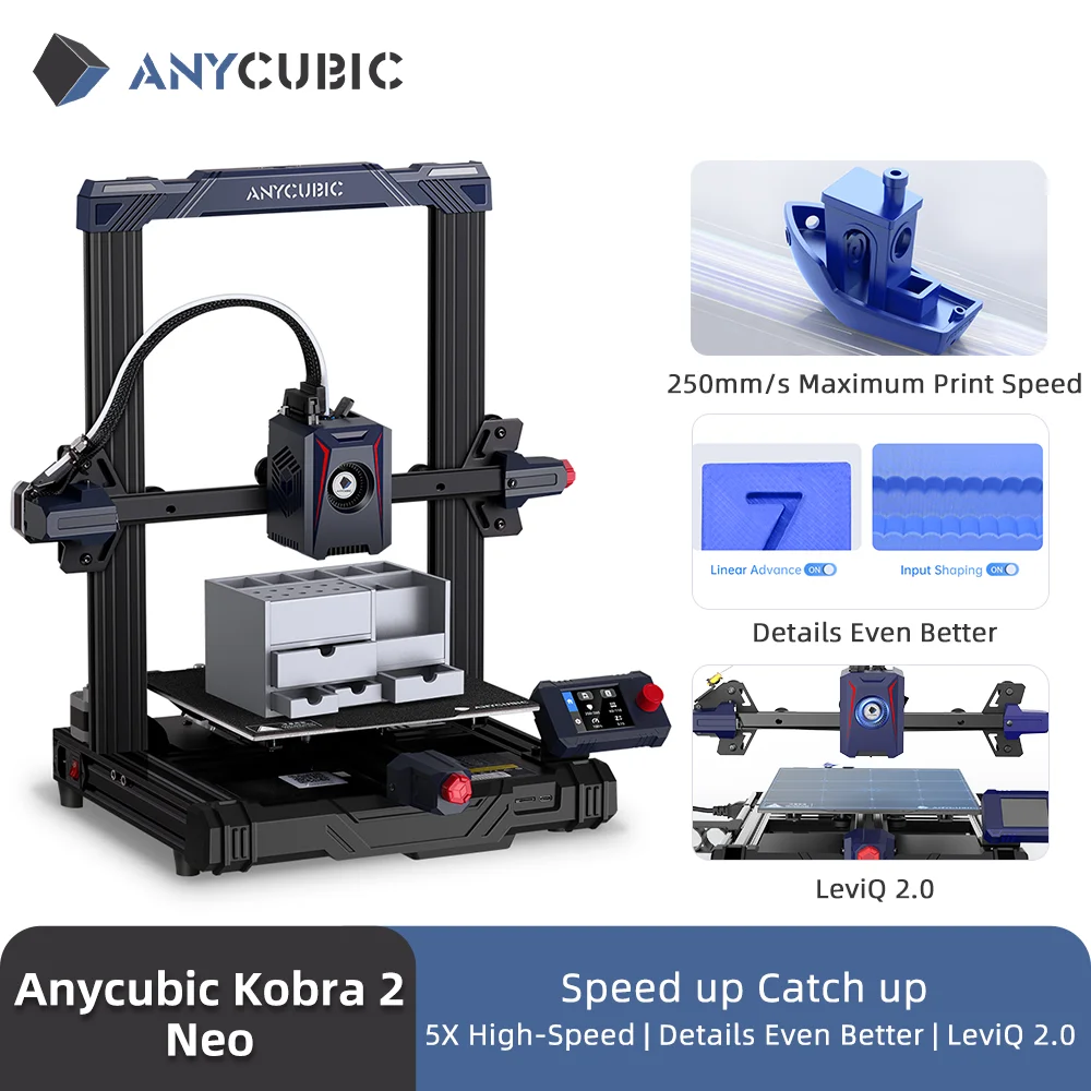 Impresora 3D ANYCUBIC Speed FDM Series Kobra 2 Max, impresora 3D de gran tamaño, autonivelación automática, impresoras 3D FDM DIY Kobra 2 Pro - imagen 5