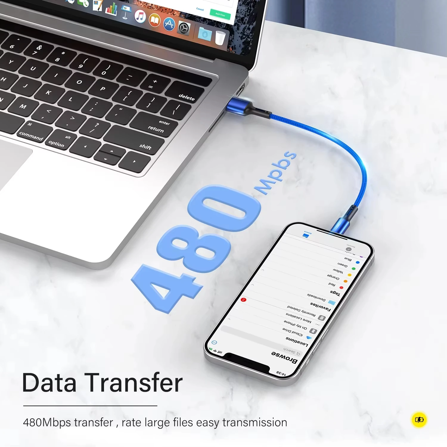 Cable USB NNBILI 3A para iPhone 14 13 12 11 Pro Max X XR 6s 7 8 Plus 3m 2m Cable de carga rápida para teléfono móvil Cable de cargador de datos - imagen 3