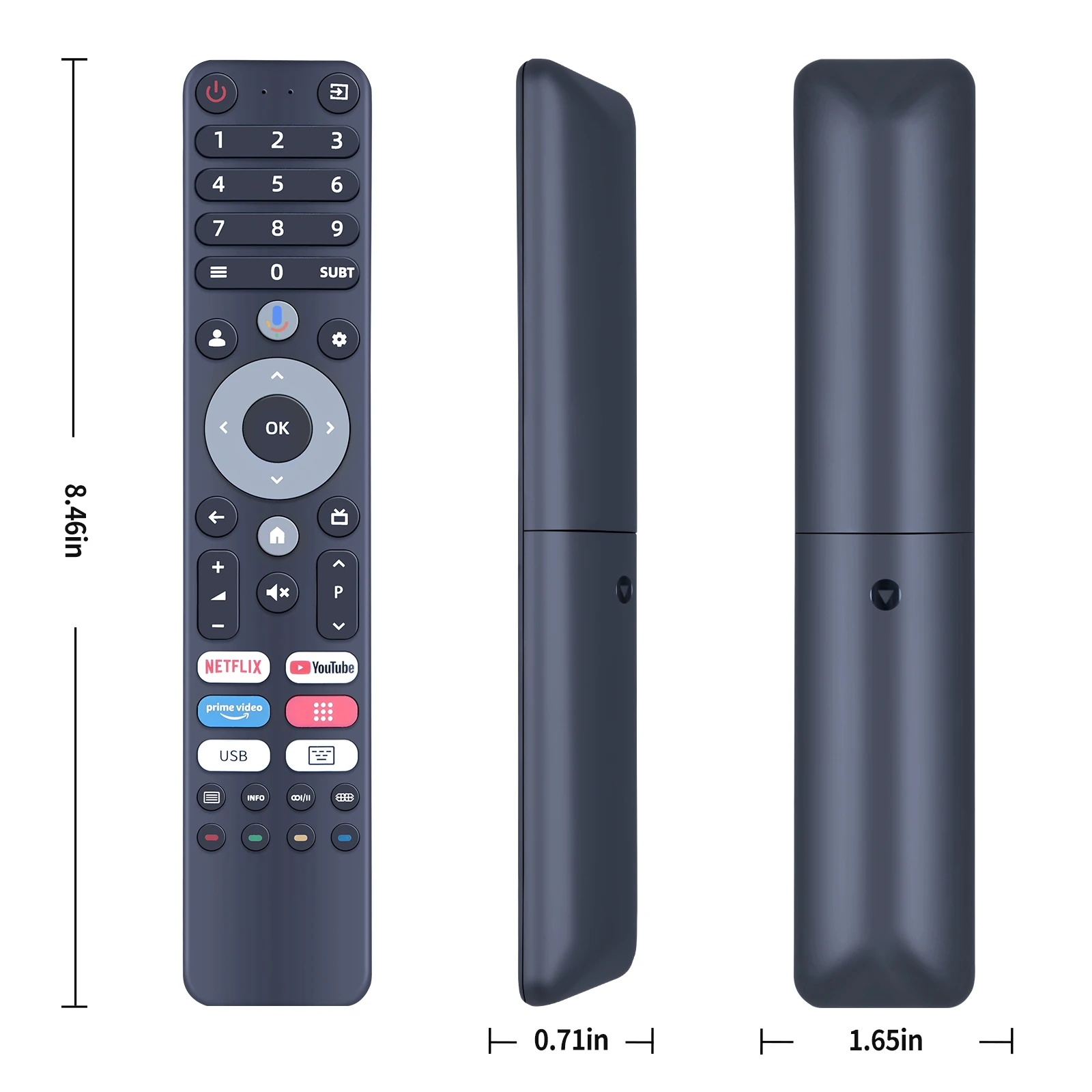 Nuevo Control remoto por voz para BLAUPUNKT TV 32UBG6000S 43UBG6000S 50UBG6000S Para ChiQ L32H7G L32H8CG U43H7C OK. OTV 43AU-5023C - imagen 5