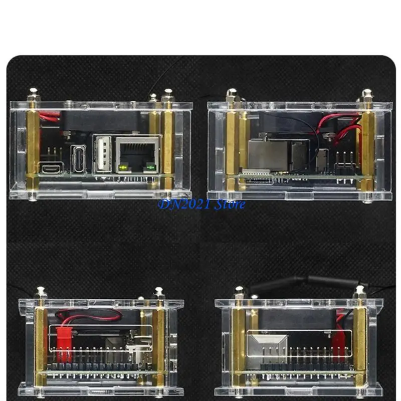 Funda acrílica Universal F3KE para placa desarrollo 3, carcasa protectora, fácil acceso a todos los puertos