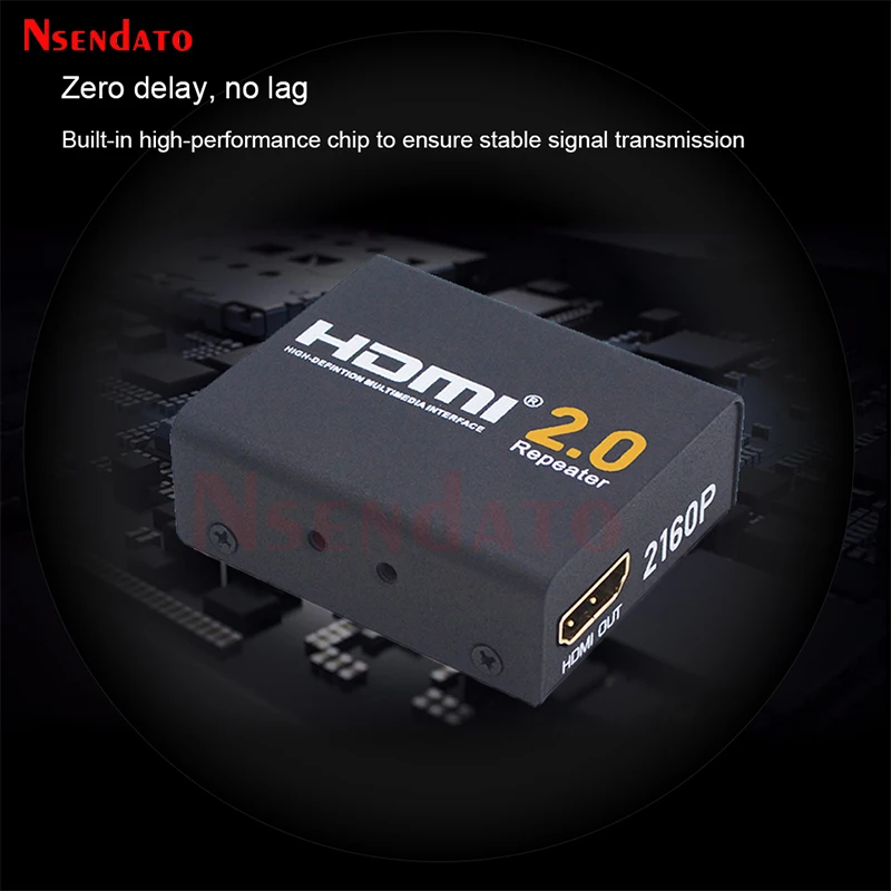 Extensor HDMI 2.0 4K 18Gbps – Amplificador Señal hasta 40m para PS4 TV - imagen 4