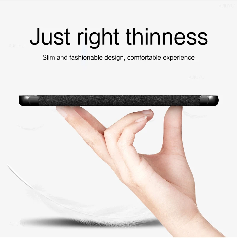 HUWEI Funda para Samsung Galaxy Tab S3 9,7 pulgadas SM-T820 SM-T825 Tablet PU cuero triple soporte plegable funda con soporte magnético - imagen 3