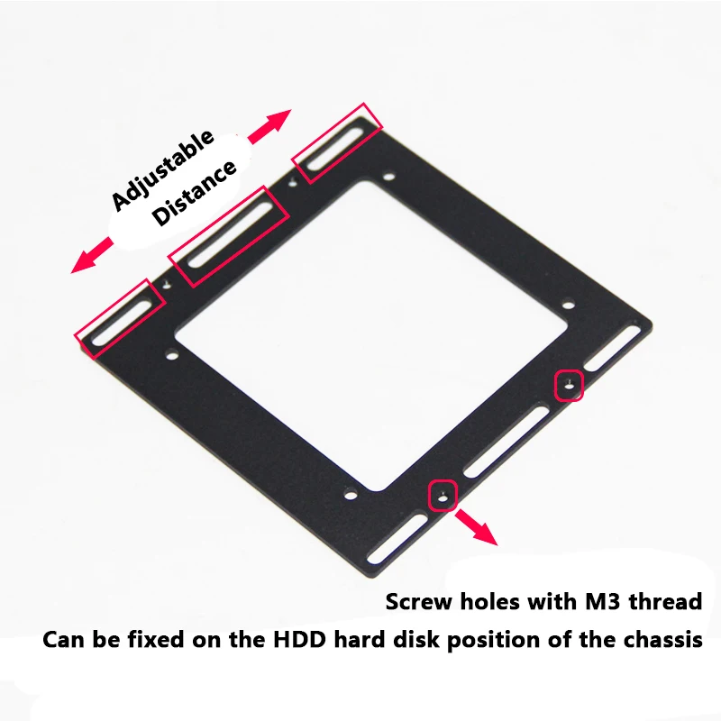 Distancia del orificio del disco duro de 3,5 pulgadas distancia del orificio del marco de conversión 76,5 a 44,5mm accesorios del disco duro del chasis - imagen 3