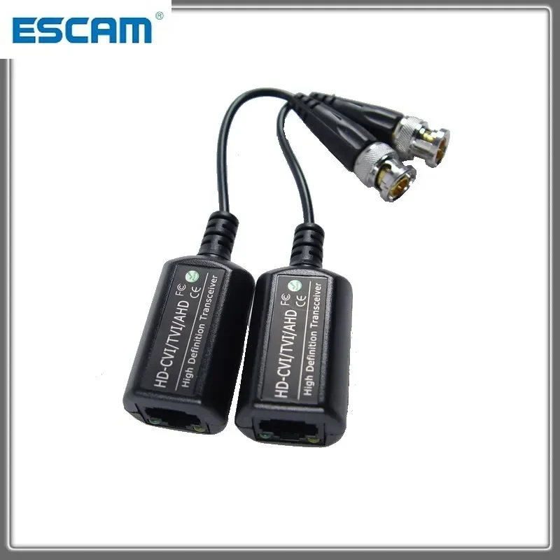 Transceptores pasivos CCTV BNC retorcidos Cat5 CCTV UTP Video Balun para 215V 200M de alcance HD CVI/AHD/TVI IPC para 2MP 3MP 4MP