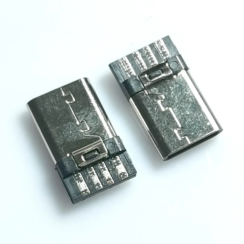 Cable de soldadura USB tipo C macho 8P, cable de soldadura Simple de doble cara, pegamento negro, 1-10 piezas - imagen 4