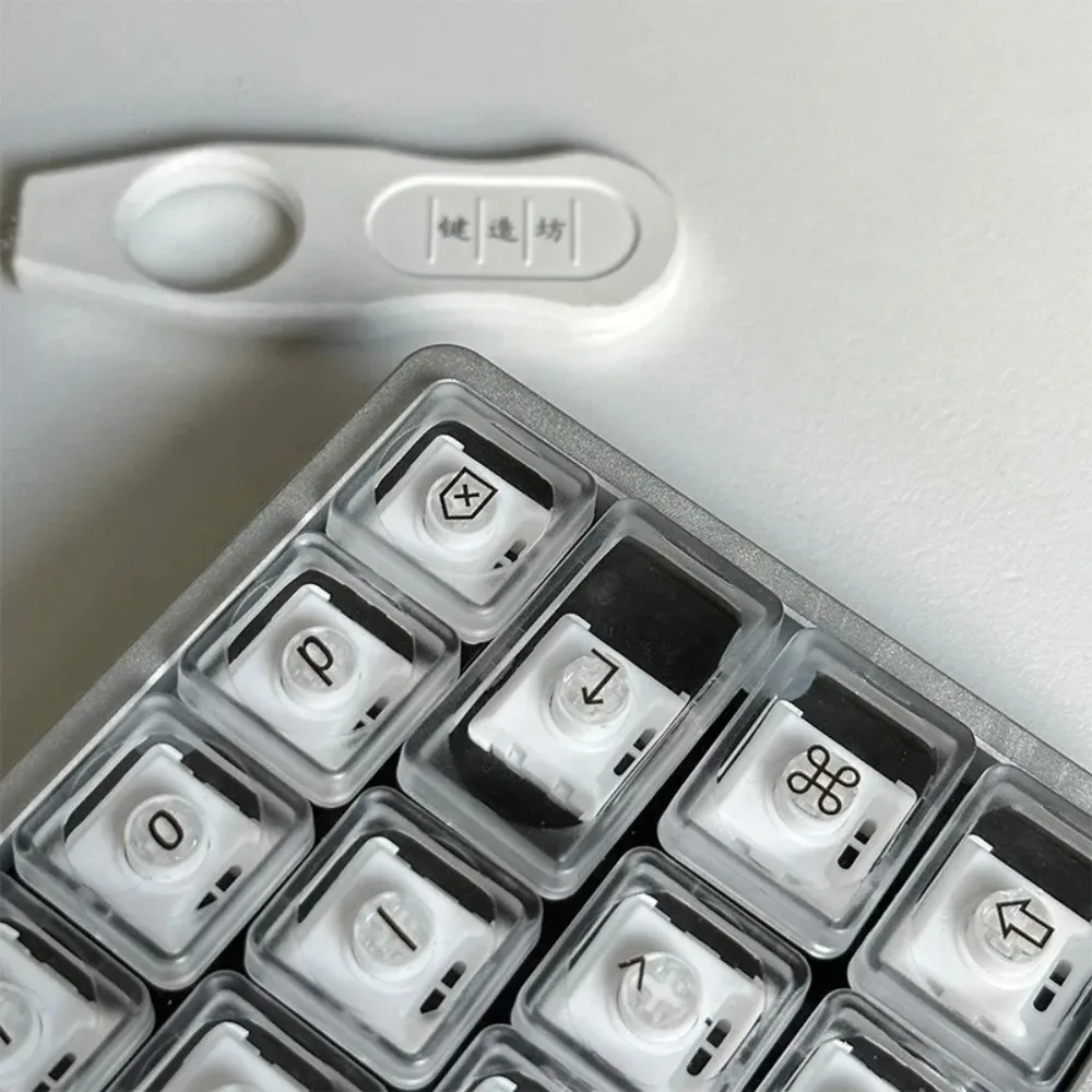 40S 투명 LCK 키캡 체리 MX/Kialh Choc V2 로우 프로파일 스위치 키캡 PBT 레드 퍼플 블랙 울트라씬 아티산 키캡 - imagen 3