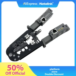 Alicate Crimpador Natalink RJ45 Ethernet con Tester y Trinquete