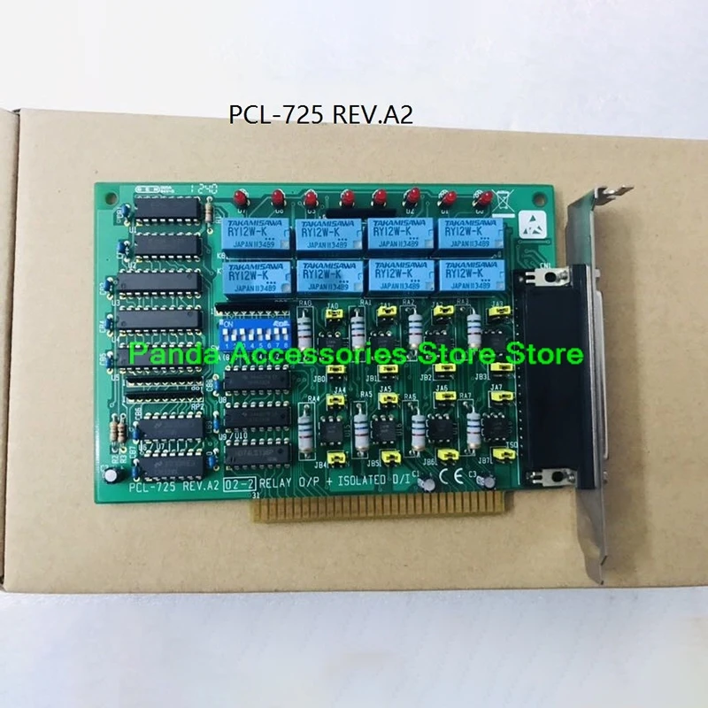 PCL-725 REV. Tarjeta de adquisición de datos A2 para Advantech, Bus ISA, salida de relé de 8 vías, tarjeta de E/S antes del envío, prueba perfecta - imagen 3