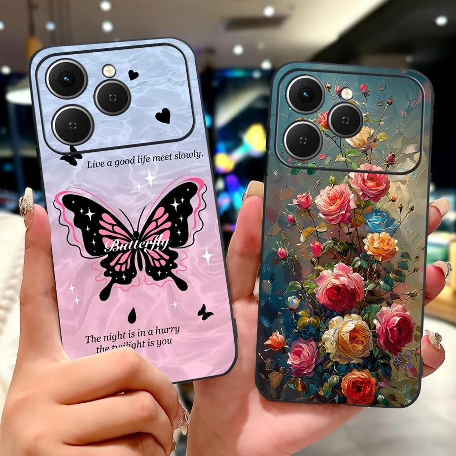 Para Tecno Spark 40 4G funda Spark 40C funda de teléfono pintada de lujo a la moda para Tecno Spark 40 Pro Plus Spark40 Pro + carcasa suave - imagen 5