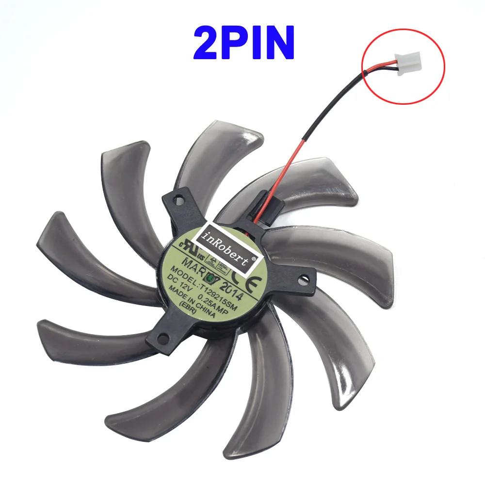 Ventilador de refrigeración para Gigabyte HD 7850, 7790, Radon R9 270, 270X, GTX 670, 660, 650Ti, 560, ATI, GPU, 95MM, T129215SM, PLD10010S12H - imagen 2