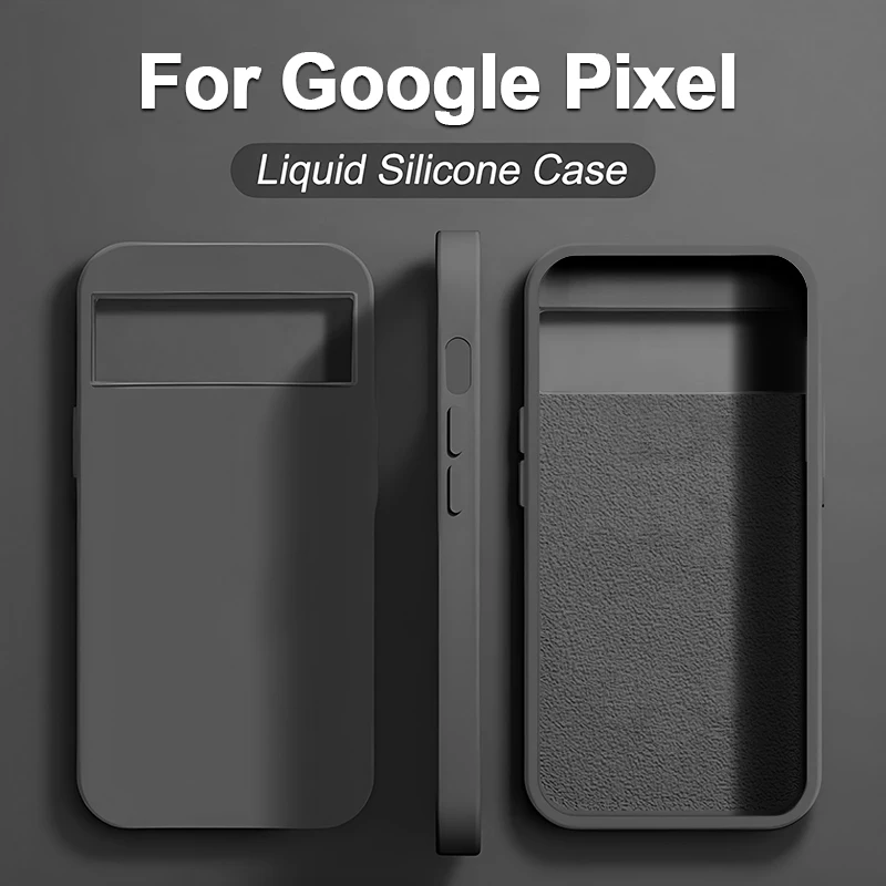 Funda de teléfono de silicona líquida a la moda para Google Pixel 7 8 Pro 7A 6A fundas para Google Pixel 6 7 6 8 Pro cubierta trasera suave a prueba de golpes - imagen 2