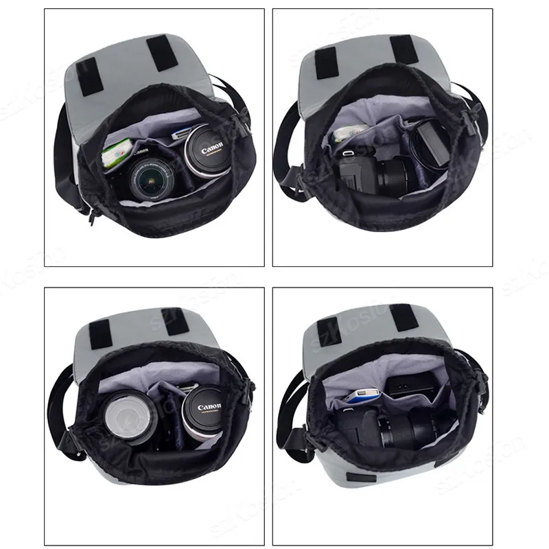 Bolso de hombro versátil para cámara, bolsa de mensajero de viaje para fotografía, accesorios portátiles, bolsa de viaje DSLR para Sony Canon - imagen 4