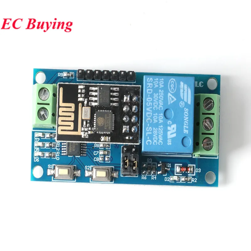 ESP8266 ESP-01 relé WiFi 1 2 4 canales de vía 5V 12V cosas interruptor de Control remoto en casa inteligente ESP01 módulo inalámbrico aplicación de teléfono - imagen 5