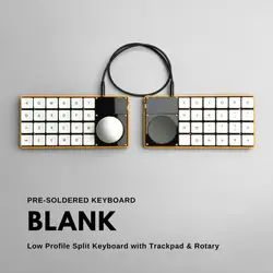 Teclado Mecánico Dividido Planck Choc V1 – 48 Keys Blanco Trackpad Rotary Encoder VIAL