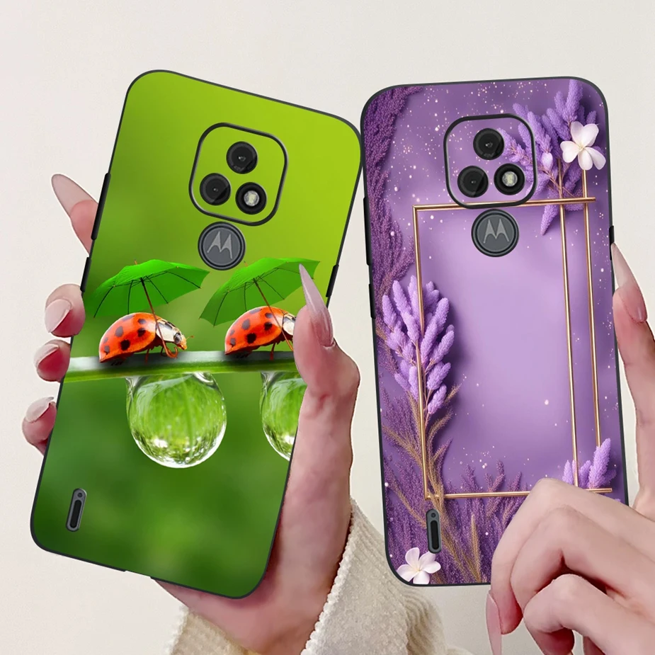 Para Motorola Moto E7 Plus funda XT2081-1 lindo gato moda cubierta pintada a prueba de golpes funda de teléfono para Moto E7 MotoE7 Plus Fundas suaves - imagen 5