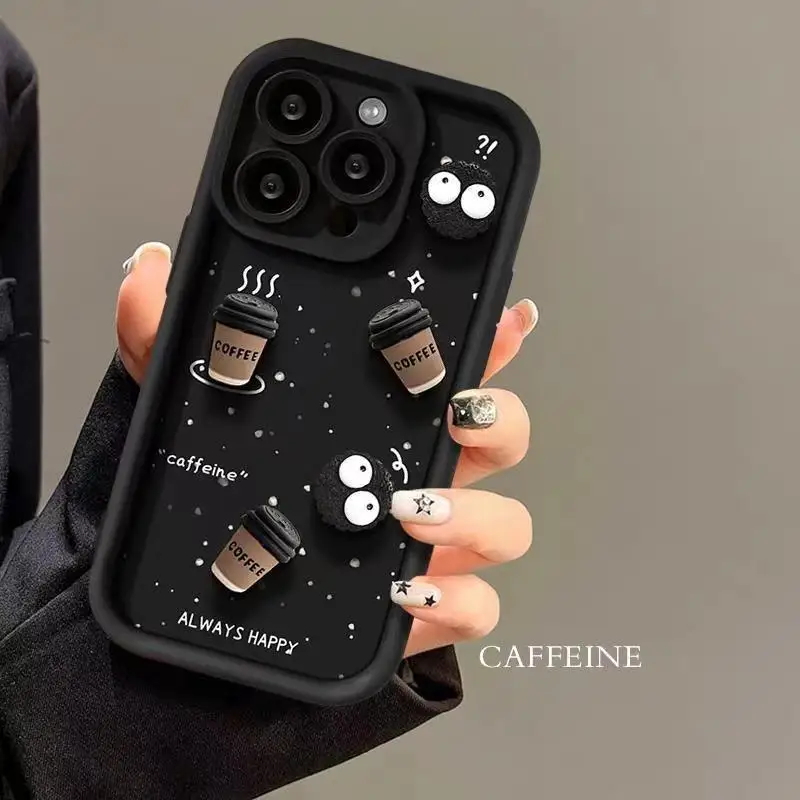 Coque de téléphone anti-chute de dessin animé 3D, étui de téléphone porte-bonheur pour Samsung S20, S21, S22, S23 FE, étui arrière de cadeau mignon pour Galaxy S22, S23 Plus Ultra