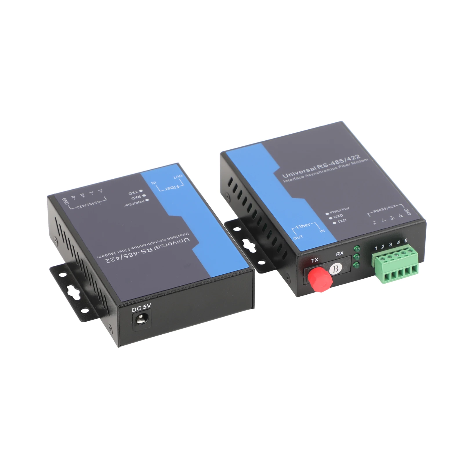 1 par de transceptor óptico bidireccional RS485 de 1 vía SC/FC convertidor de doble fibra monomodo/multimodo enchufe de EE. UU./UE - imagen 4