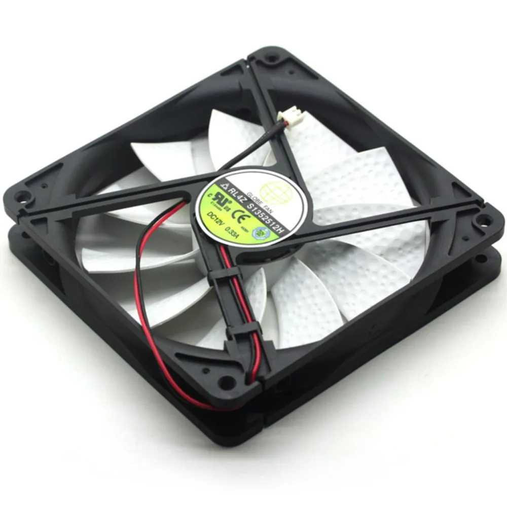 Ventilador GLOBE RL4Z S1352512H DC 12V 0.33A 13,5 CM 135mm, ventilador de refrigeración de energía de chasis de pc, Enfriador de 135x135x25mm, nuevo