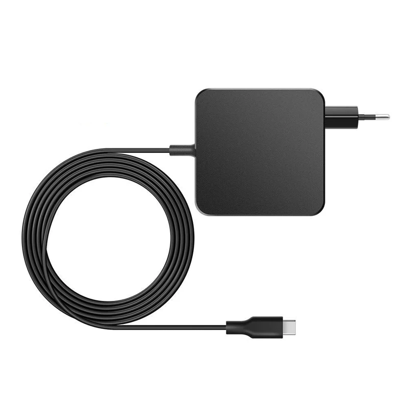 Adaptador USB C de 90W para ordenador portátil, cargador de pared PD de entrega de energía tipo C de 87W para MacBook Pro Air 2018 HP Dell ASUS Lenovo Ipad Pro, enchufe europeo - imagen 2