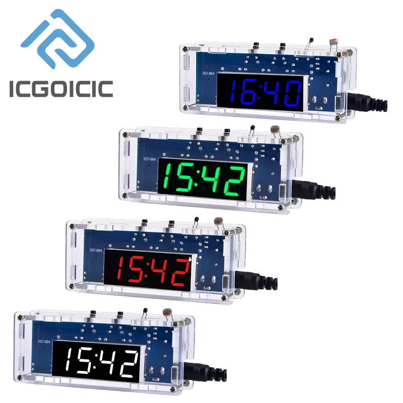 Kit de reloj Digital DIY, pantalla de fecha, semana, alarma de temperatura DS1302, proyecto de soldadura, práctica de aprendizaje, Kit electrónico Diy de soldadura - imagen 5