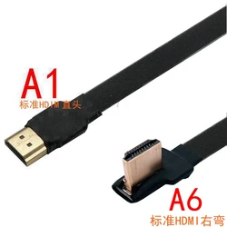 Cable Plano HDMI Raspberry Pi 4 – Micro a Mini HD 90° Acodado