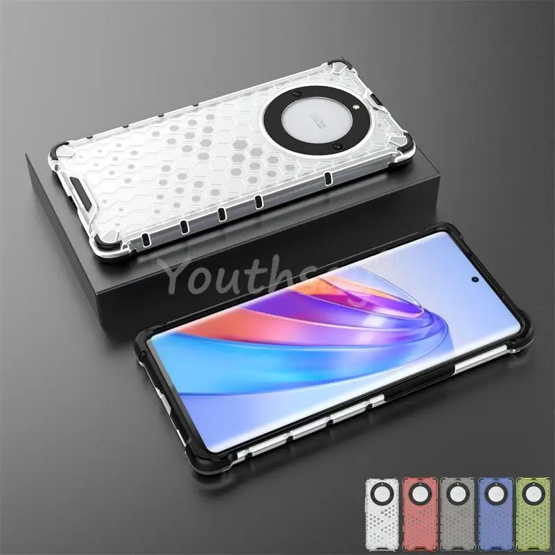 Funda a prueba de golpes para Honor Magic 5 Lite, cubierta translúcida de TPU, Protector de PC para Magic5 Lite