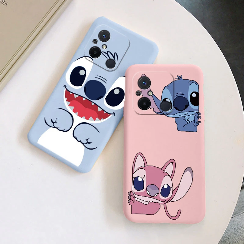 Para Redmi 12C 11A 4G Funda 2023 Linda Lilo Stitch Angel Funda de silicona suave delgada Coque Funda de dibujos animados para Redmi 12 C parachoques - imagen 2