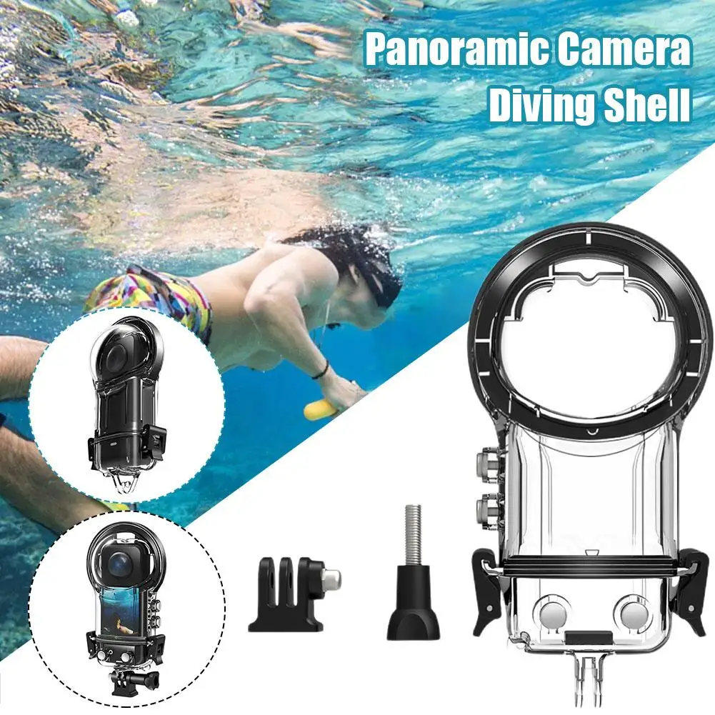 Funda protectora de buceo impermeable para cámara Insta360 X4, carcasa subacuática, accesorios antiarañazos, T9N0 - imagen 3