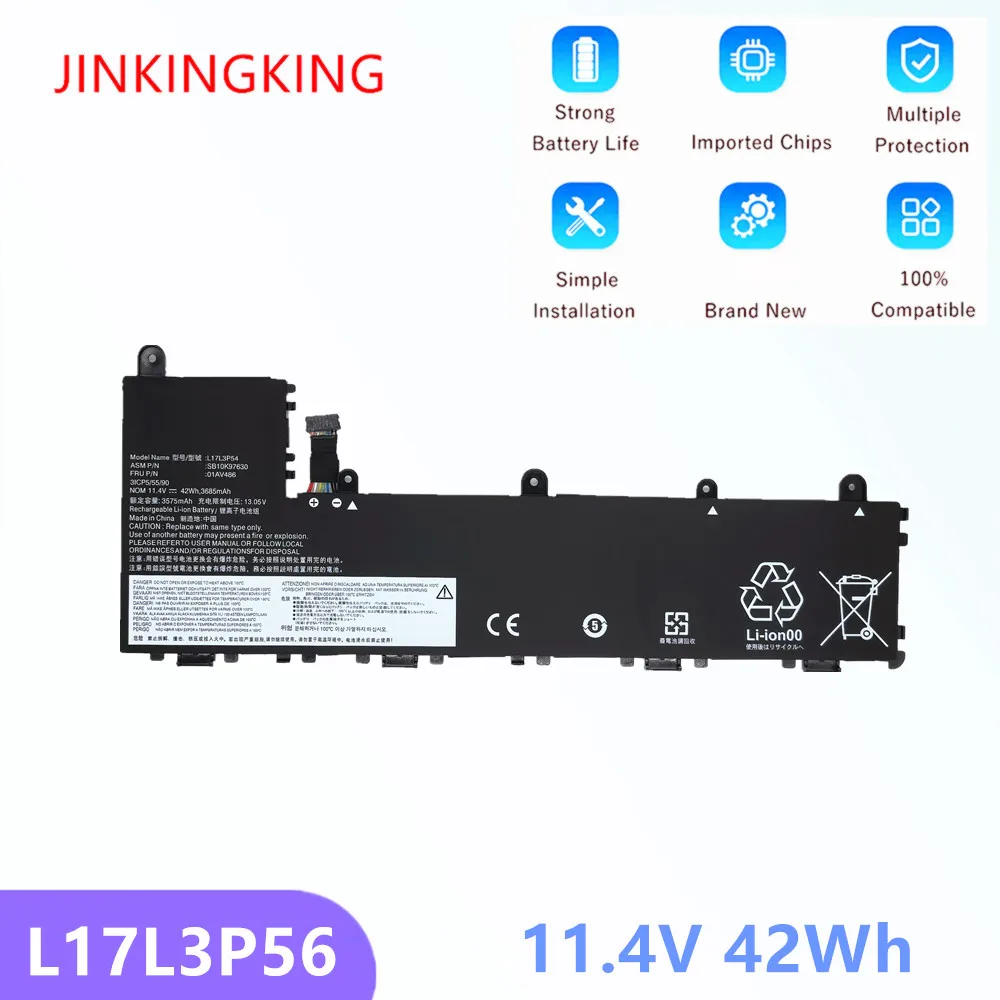 01AV487 L17M3P56 L17L3P56 batería del ordenador portátil para Lenovo Thinkpad Yoga 11E 5th Gen Series 11E-20LM 11E-20LN 11E-20LQ 01AV486 L17L3P54